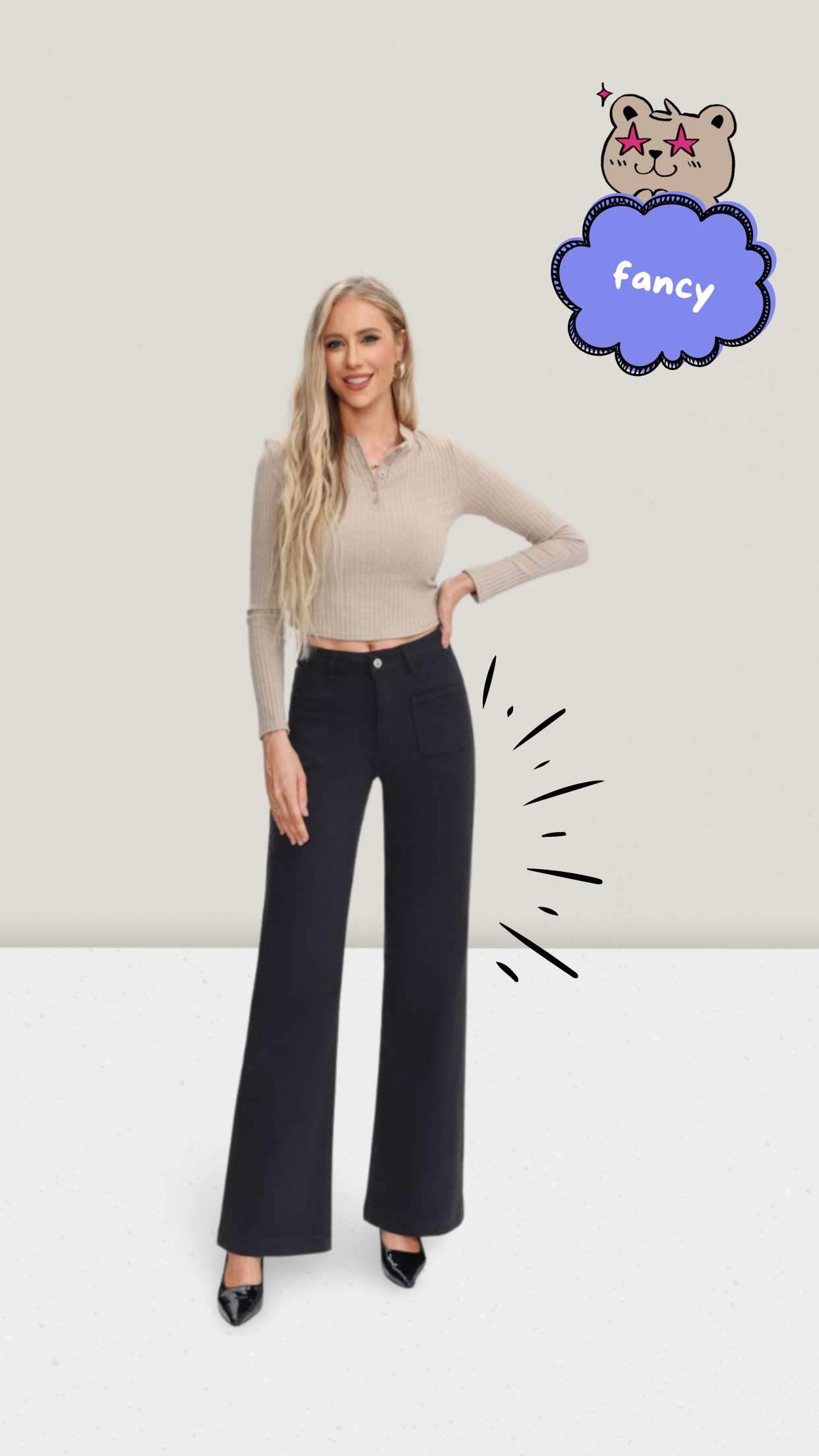 Jeans mit geradem Bein und stylischen Vordertaschen