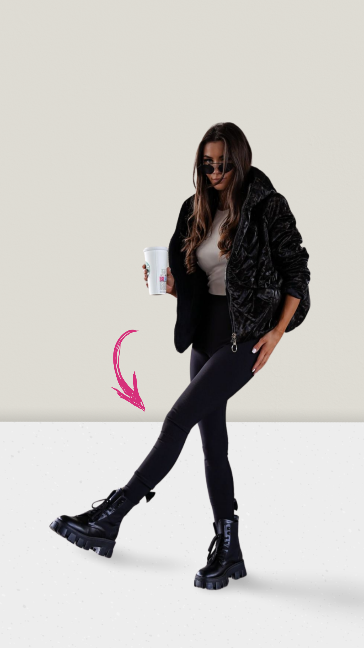 Leggins mit Schleife