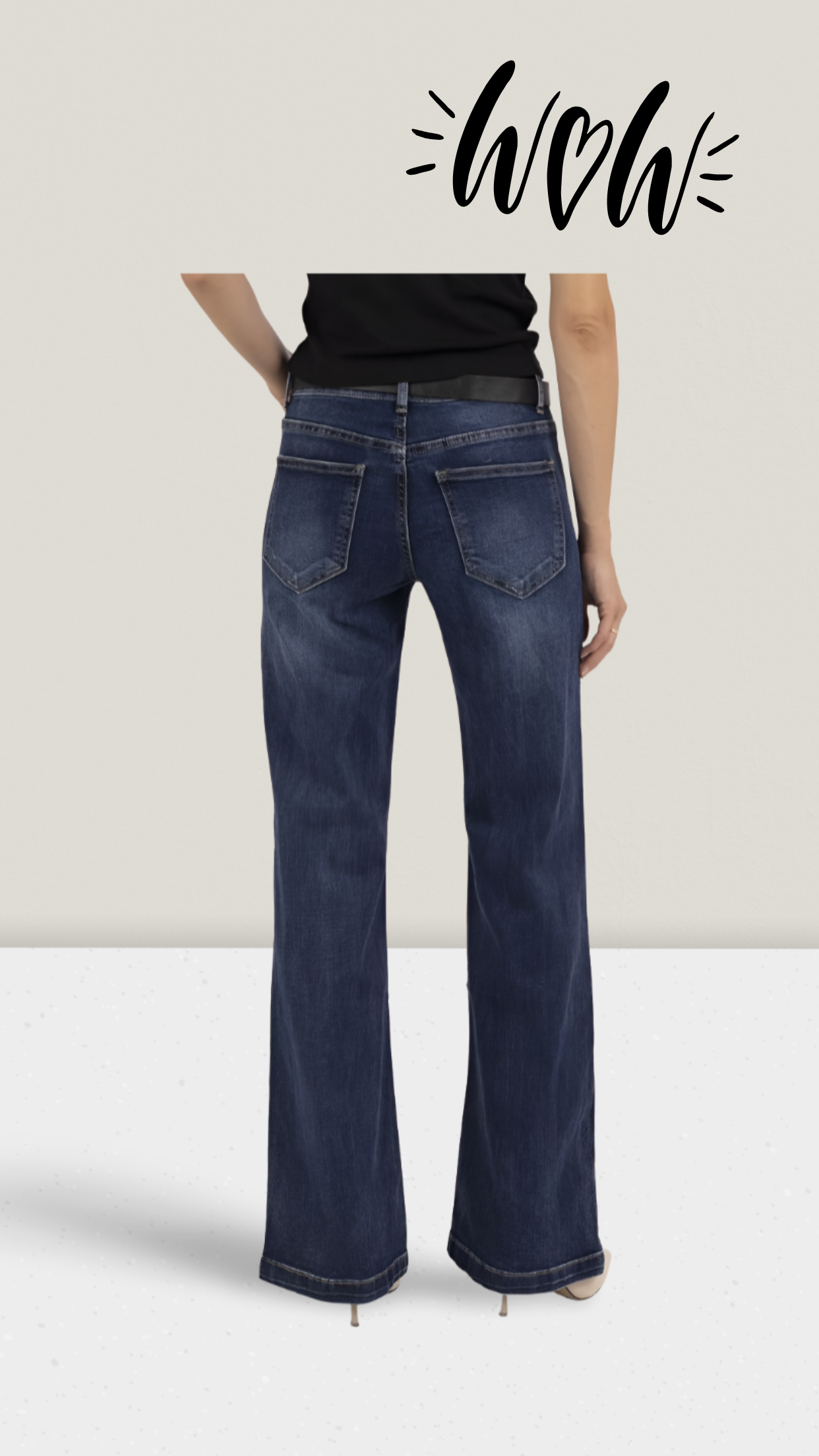 Jeans mit Gürtel
