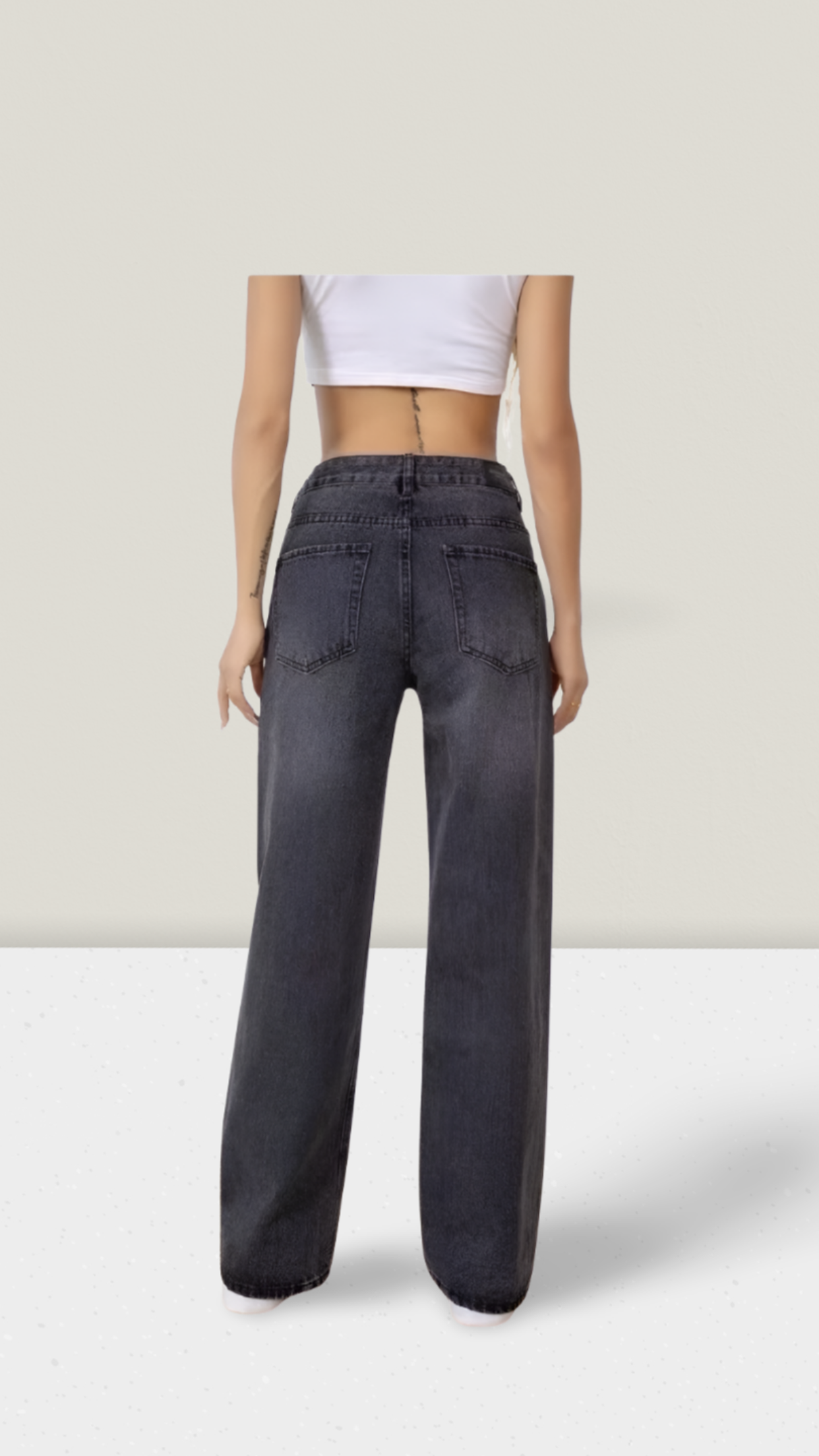 Lässige Jeans mit geradem Bein