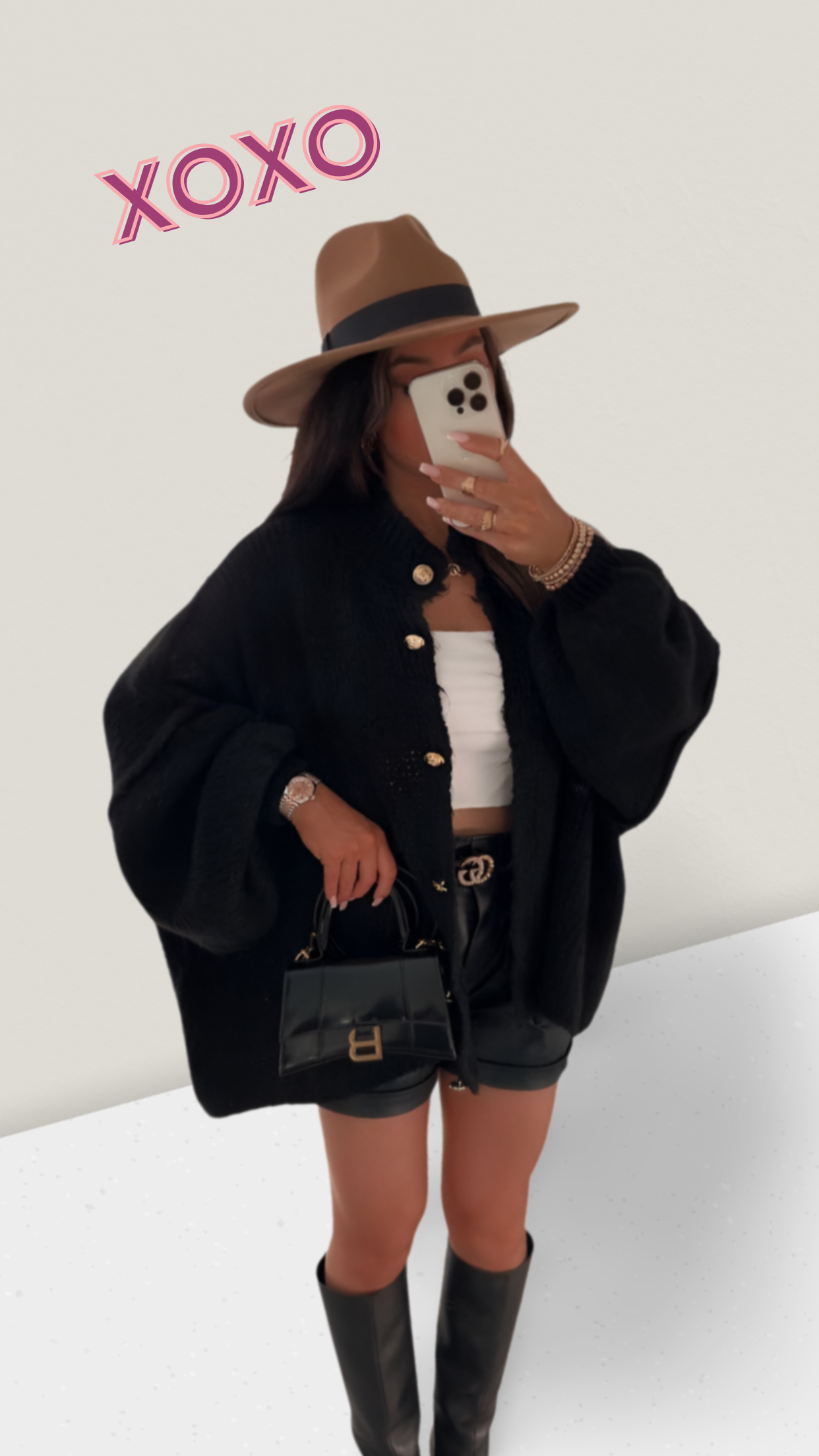 Oversize Strickjacke