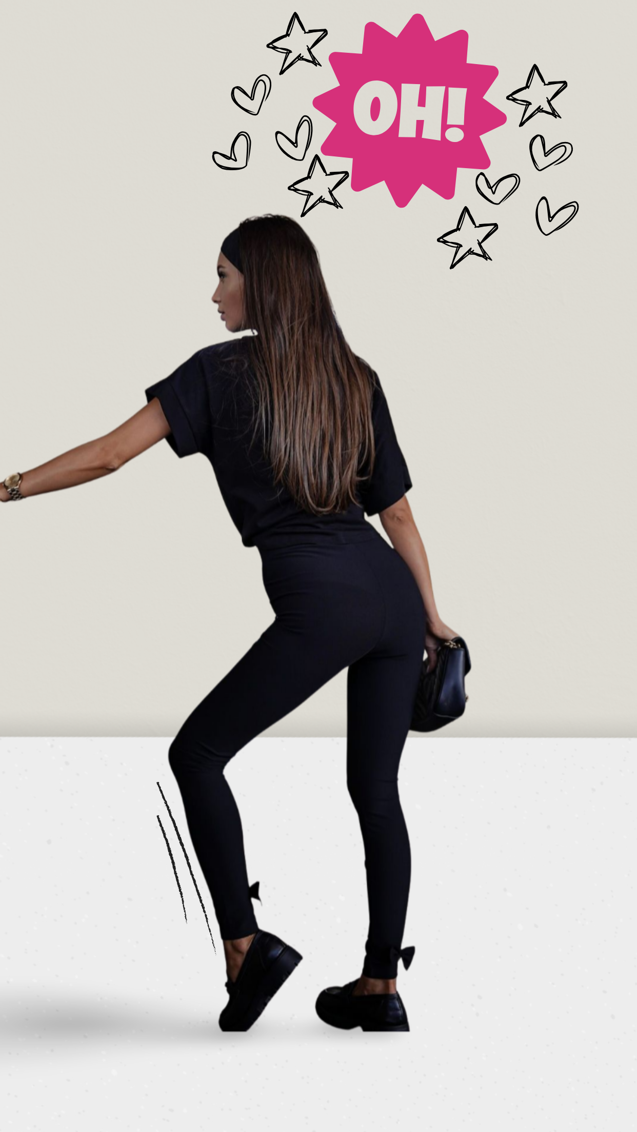 Leggins mit Schleife