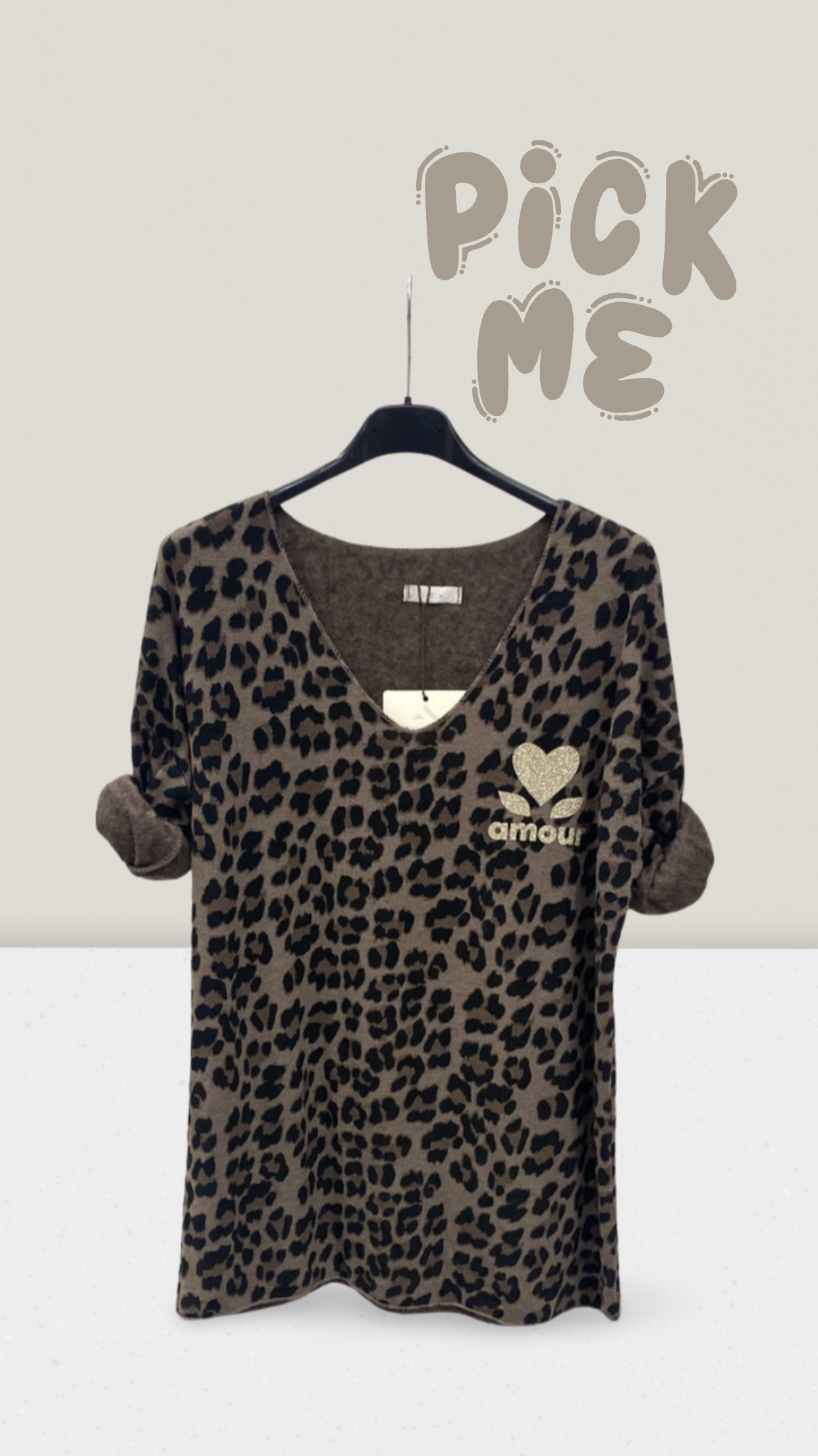 Langarmshirt mit Leoprint
