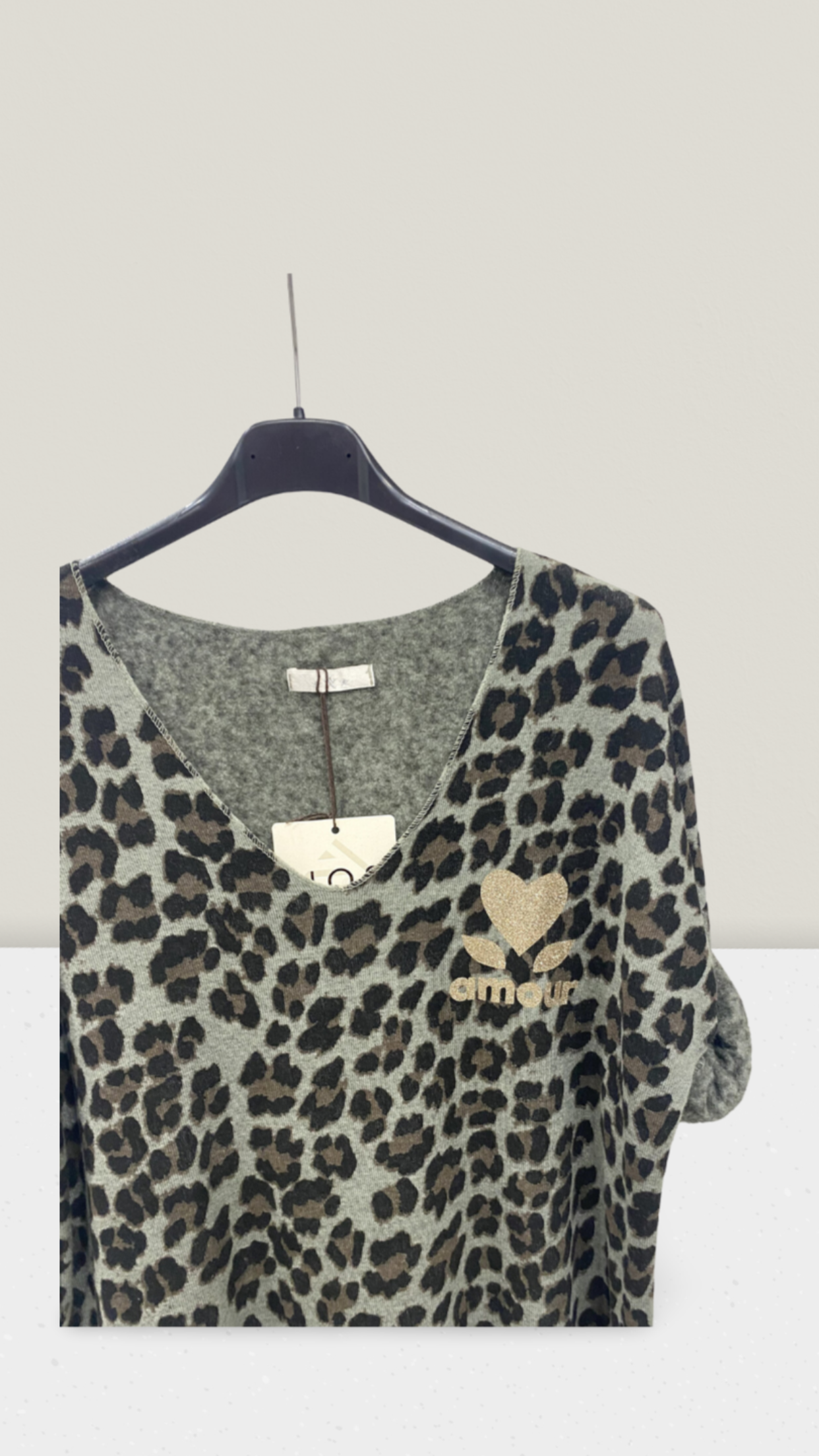 Langarmshirt mit Leoprint