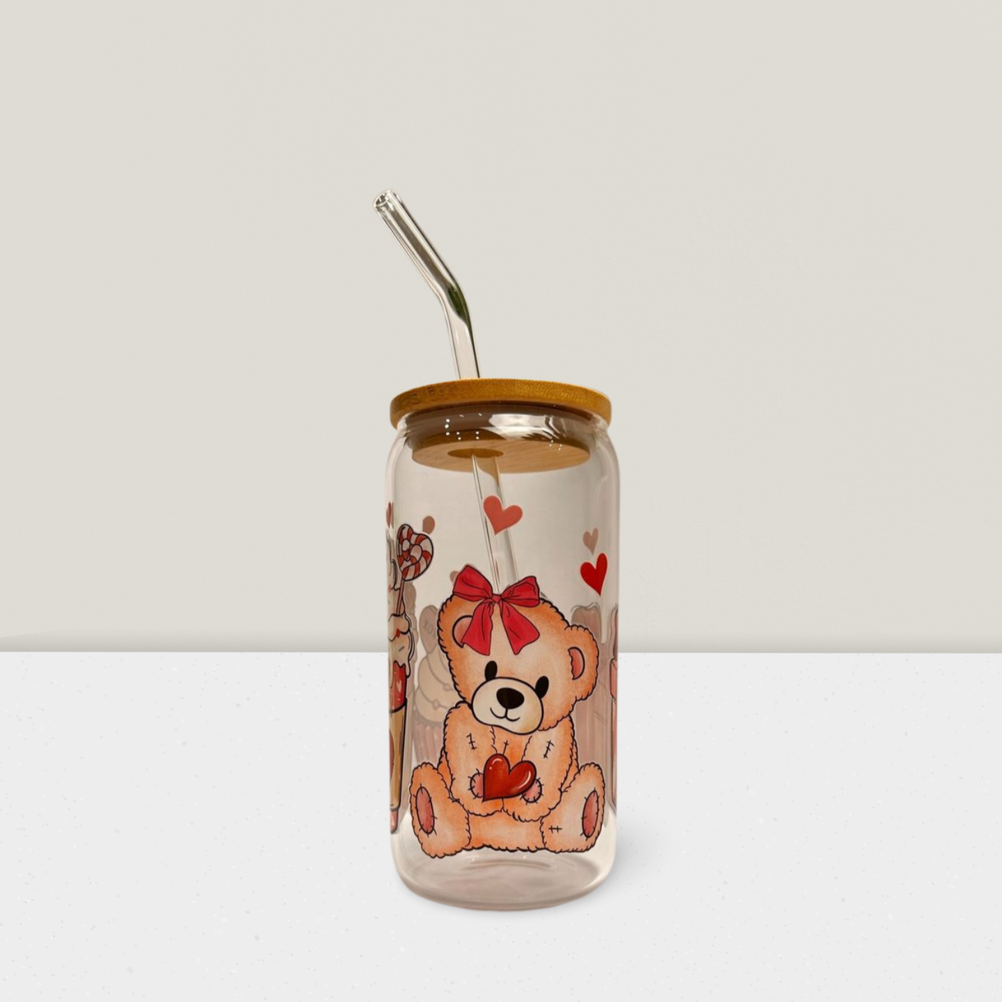 Trinkglas Teddy & Cream
