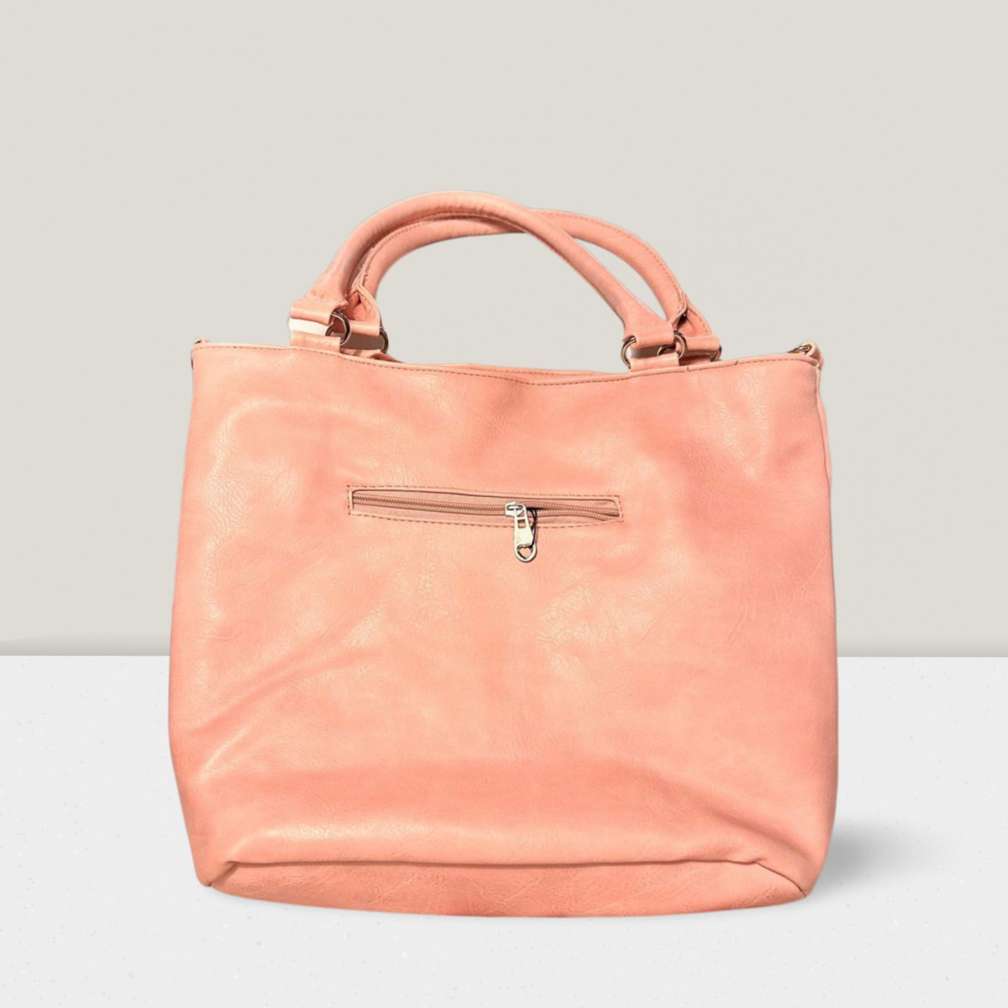 Stylische Boho-Tasche in Schwarz und Rosa