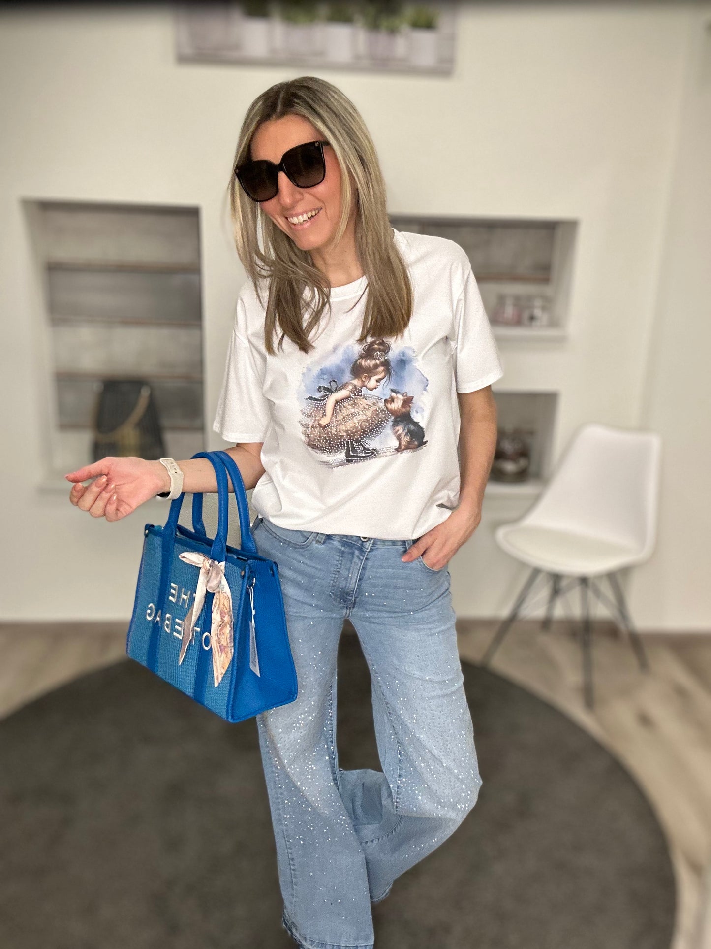 👖 Sparkle Denim – Glitzernde Wide-Leg Jeans mit Wow-Faktor ✨