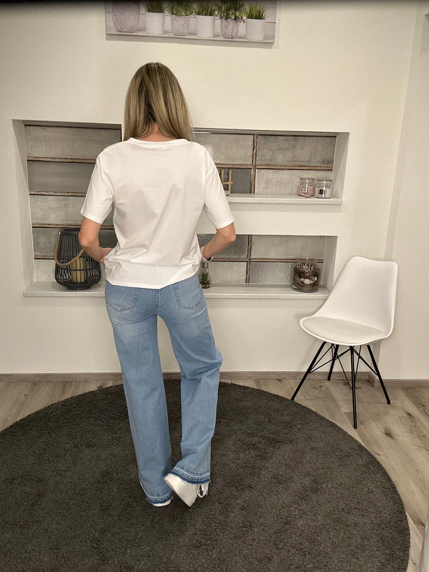 👖 Sparkle Denim – Glitzernde Wide-Leg Jeans mit Wow-Faktor ✨