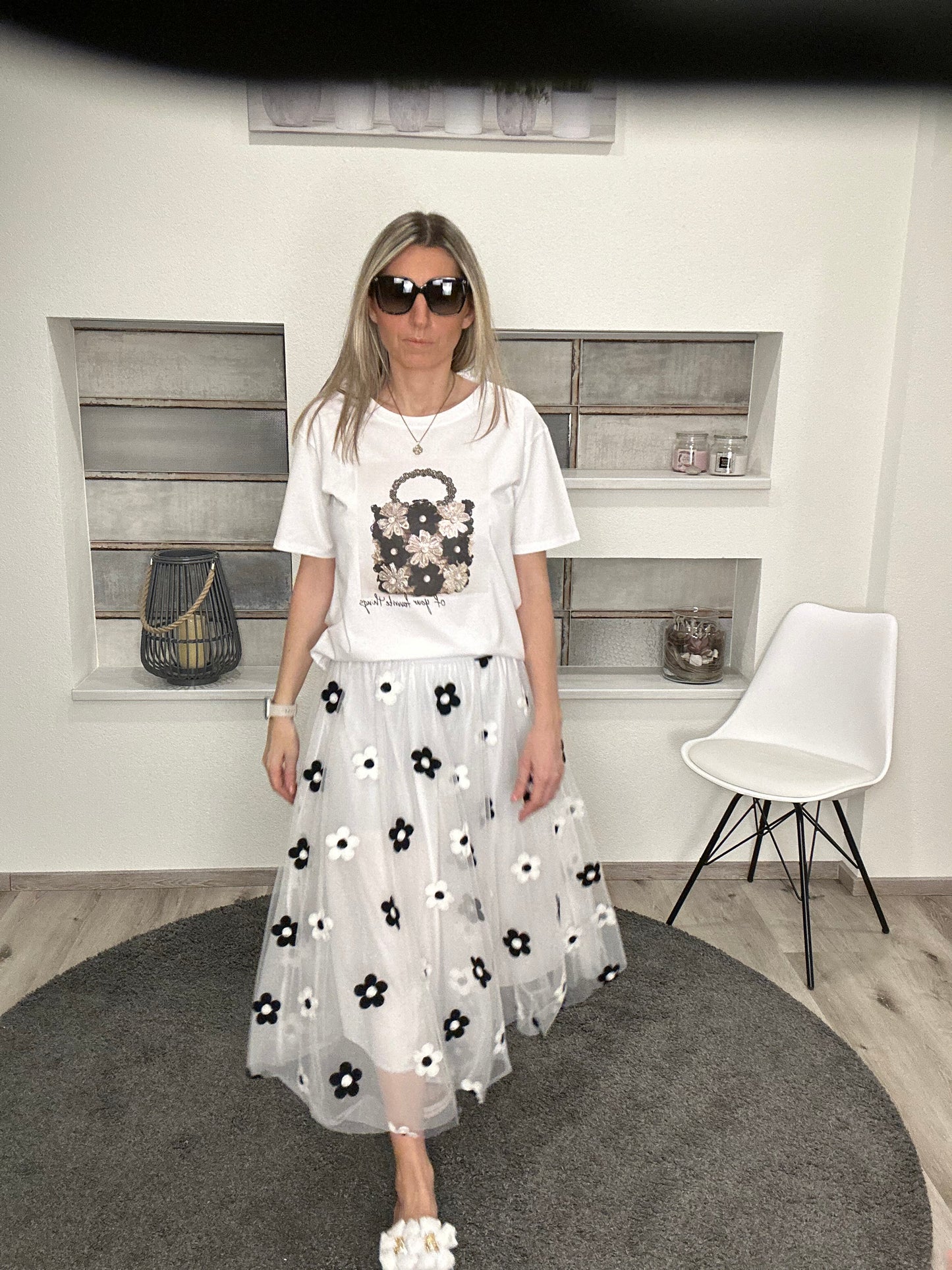 Blumenpower in Tüll – Der Rock zum Verlieben! 🌸✨