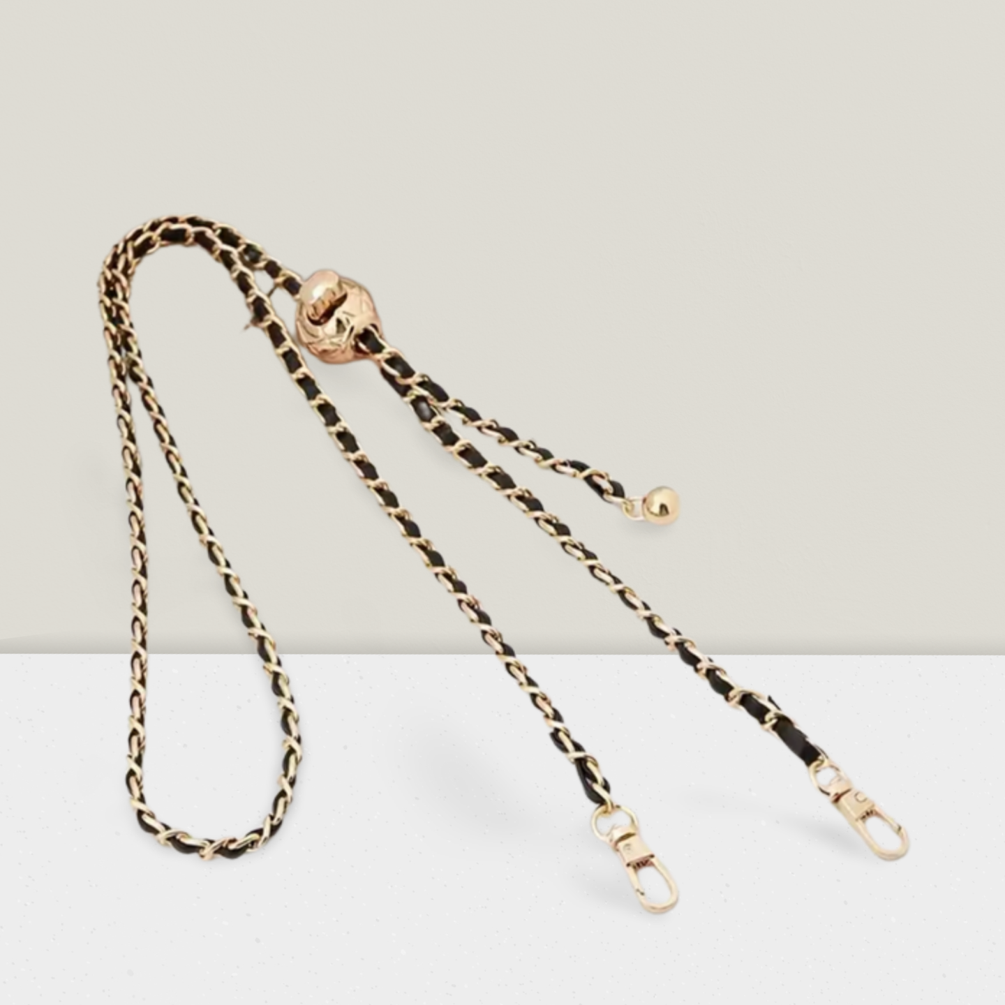 🔗 Luxe 3-in-1 Chain – Verstellbare Goldkette für Handy, Tasche & Taille ✨