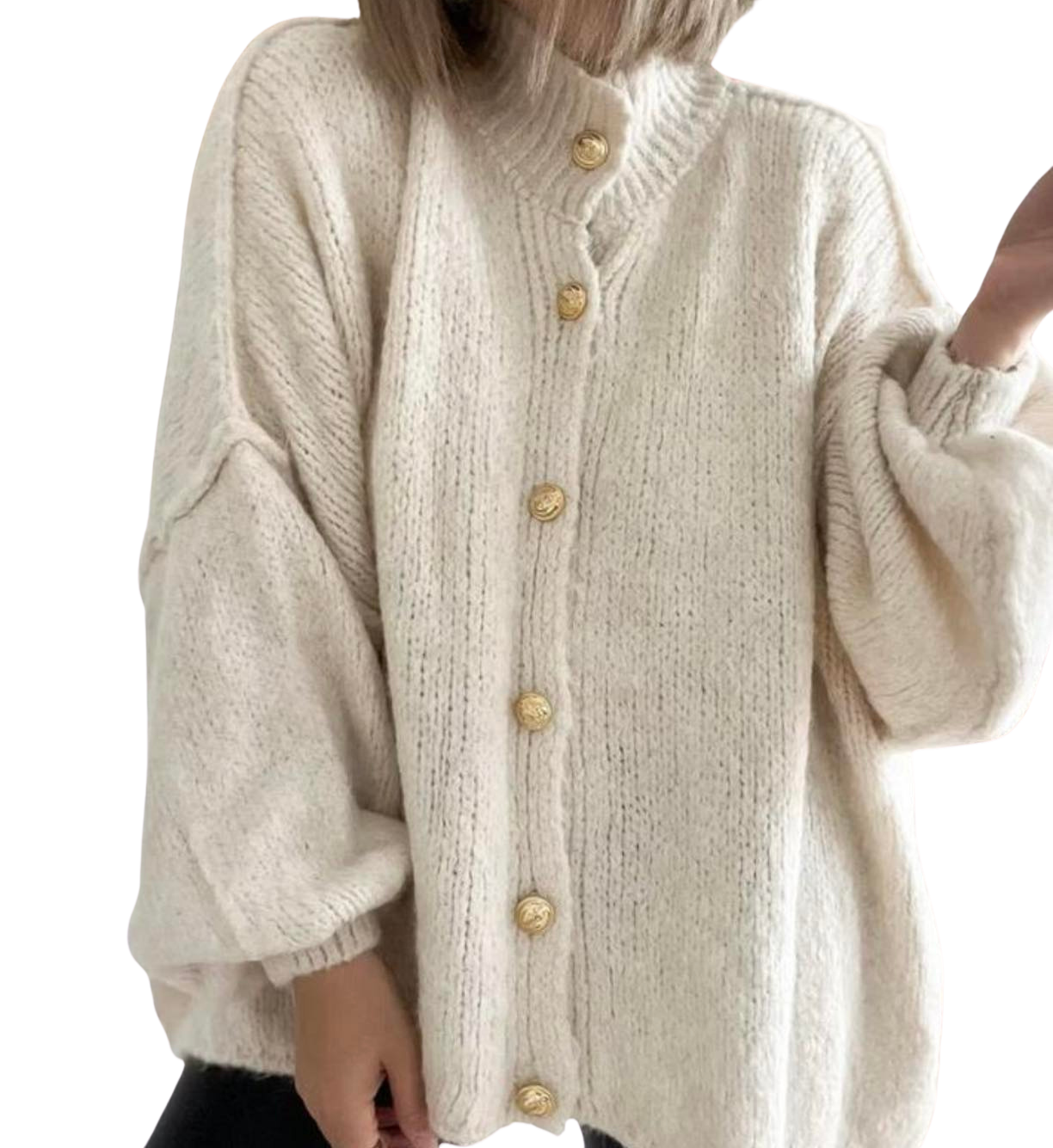 Oversize Strickjacke