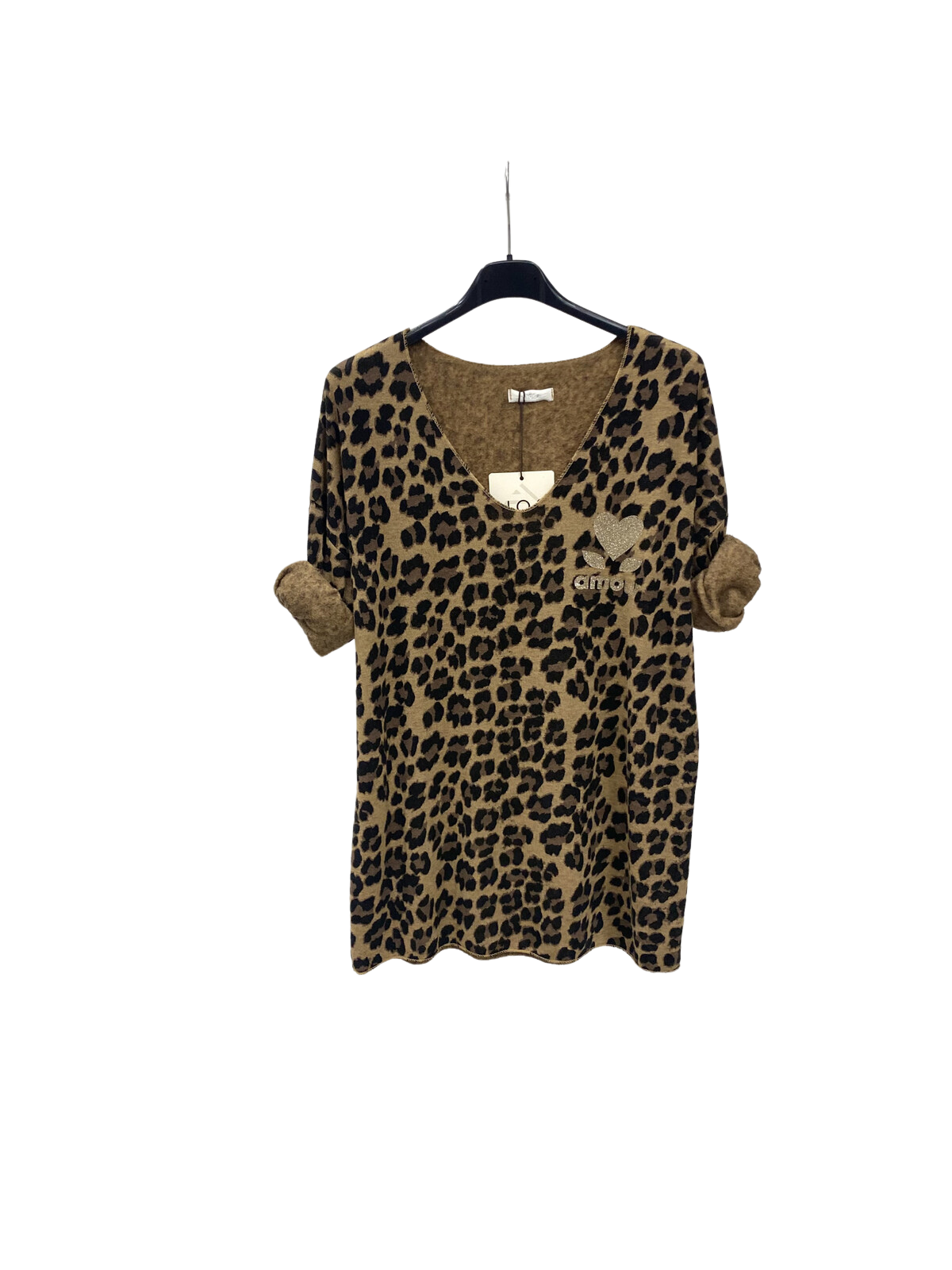 Langarmshirt mit Leoprint