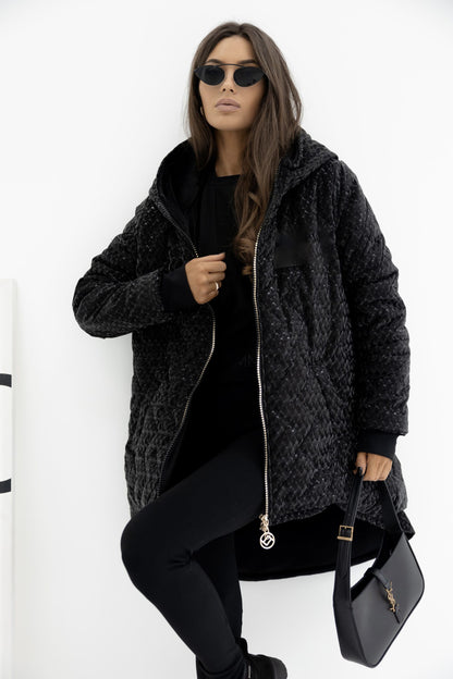 Asymmetrische Winterjacke