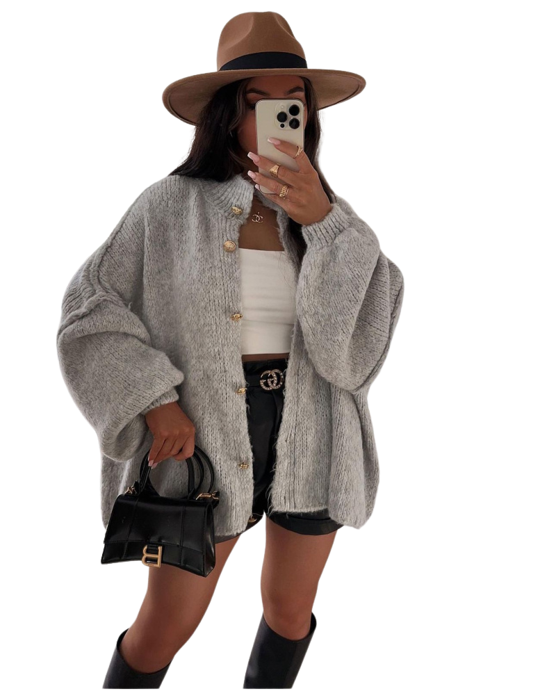 Oversize Strickjacke