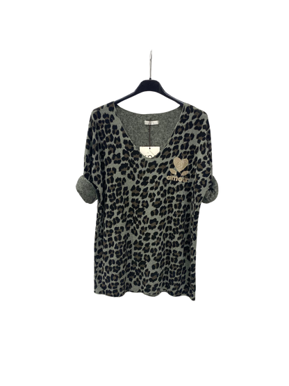 Langarmshirt mit Leoprint